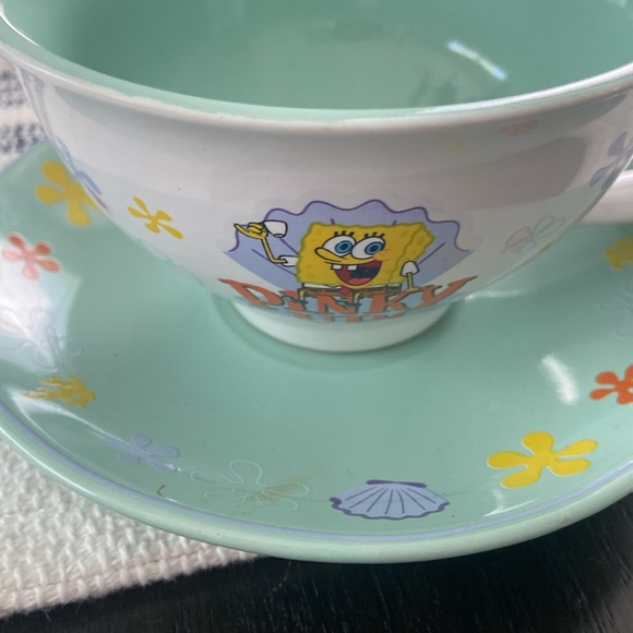 Nickelodeon SpongeBob SquarePants Tea Cup & Saucer Set 12 oz - Picture 7 of 12